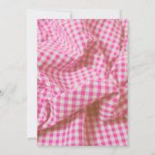 Ich mache GRILLEN Paare Dusche | Rustikal rosa flo Einladung (Rückseite)