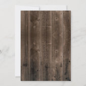 Ich mache GRILLEN Paare Dusche Rustikales Stallhol Einladung (Rückseite)