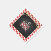 Ich mache GRILLEN Paper Napkin - Gingham Serviette (Ecke)