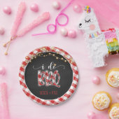 Ich mache GRILLEN Paper Plate - Gingham - Custom Pappteller (Party)