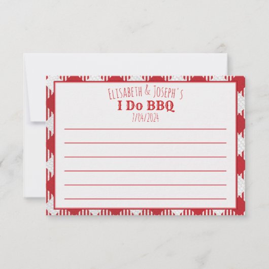 Ich mache GRILLEN Party Blank Aktivität, Antwort u Mitteilungskarte (Vorderseite)