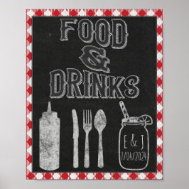 Ich mache GRILLEN Party Food Bar Food & Drinks Unt Poster