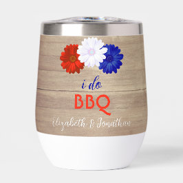 Ich mache GRILLEN Patriotic Floral