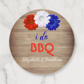 Ich mache GRILLEN Patriotic Floral Geschenkanhänger (Rückseite)