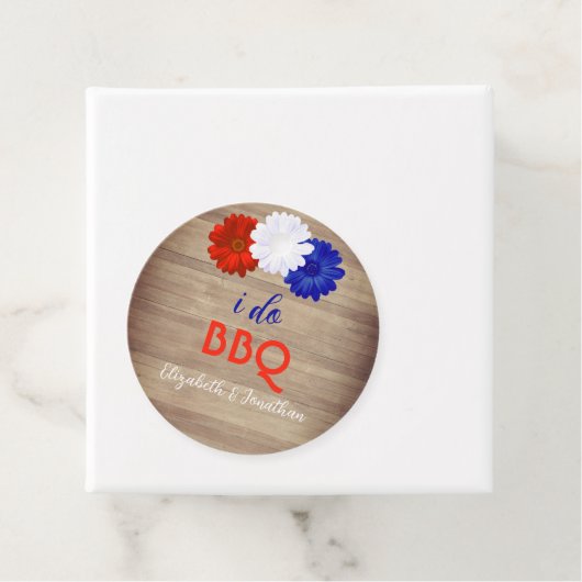 Ich mache GRILLEN Patriotic Floral Geschenkanhänger (Beispiel)