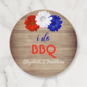 Ich mache GRILLEN Patriotic Floral Geschenkanhänger (Vorderseite)