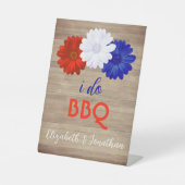 Ich mache GRILLEN Patriotic Floral Sockelschild (Vorderseite)