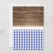 Ich mache GRILLEN Probe Abendessen Einladung - Bla (Rückseite)