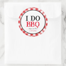 Ich mache GRILLEN Red Gingham Custom Wedding