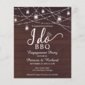 Ich mache GRILLEN Rustic Budget Engagement Party E (Vorderseite)