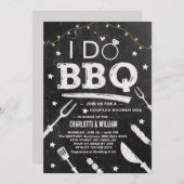 Ich mache GRILLEN Rustic Couple Verlobung Brautpar Einladung (Vorne/Hinten)