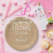 Ich mache GRILLEN Rustic Kraft String Lights Verlo Pappteller (Party)