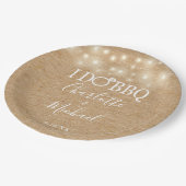 Ich mache GRILLEN Rustic Kraft String Lights Verlo Pappteller (Schrägansicht)