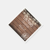 Ich mache GRILLEN Rustic Mason Jar String Lights V Serviette (Ecke)