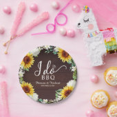 Ich mache GRILLEN Rustic Sunflowers Engagement Par Pappteller (Party)