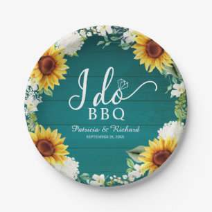 Ich mache GRILLEN Rustic Sunflowers Engagement Par Pappteller