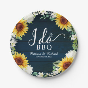 Ich mache GRILLEN Rustic Sunflowers Engagement Par Pappteller