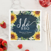Ich mache GRILLEN Rustic Sunflowers Engagement Par Serviette (Beispiel)