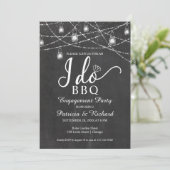 Ich mache GRILLEN Rustikale Chalk Engagement Parte Ankündigung (Stehend Vorderseite)