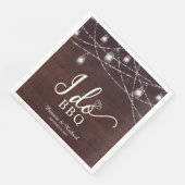 Ich mache GRILLEN Rustikale Engagement Partei Serviette (Ecke)