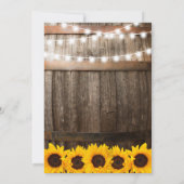 Ich mache GRILLEN Rustikale Engagement Partei Sonn Einladung (Rückseite)