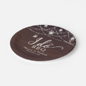 Ich mache GRILLEN Rustikales Engagement Partei Pap Pappteller (Schrägansicht)