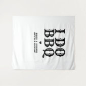 Ich mache GRILLEN Rustikales Hochzeitsband Wandteppich (Vorderseite (Horizontal))