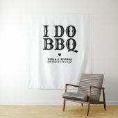 Ich mache GRILLEN Rustikales Hochzeitsband Wandteppich (Beispiel)