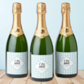 Ich mache GRILLEN Schaumweinetikett