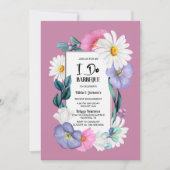 Ich mache GRILLEN Spring Floral Engagement Party Einladung (Vorderseite)