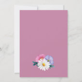 Ich mache GRILLEN Spring Floral Engagement Party Einladung (Rückseite)