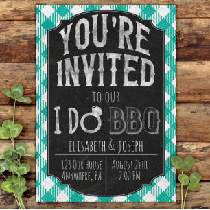 Ich mache GRILLEN Turquoise Bridal & Polterabend e Save The Date