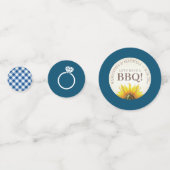 Ich mache GRILLEN Verlobung Brautparty Konfetti (Rückseiten)