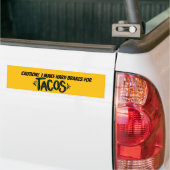 Ich mache harte Bremsen für "Tacos" auf dem Autoau Autoaufkleber (Auf Lkw)