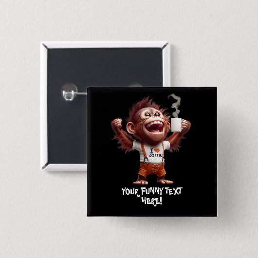 Ich mache Kaffee Button (Vorne & Hinten)