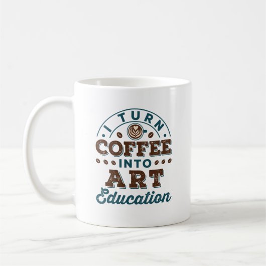Ich mache Kaffee in Bildung Art Teacher Kaffeetasse (Links)