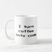 Ich mache Kaffee in Code Coffee Tasse (Links)