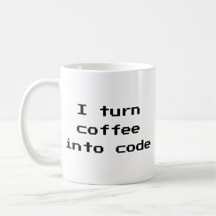 Ich mache Kaffee in Code Coffee Tasse