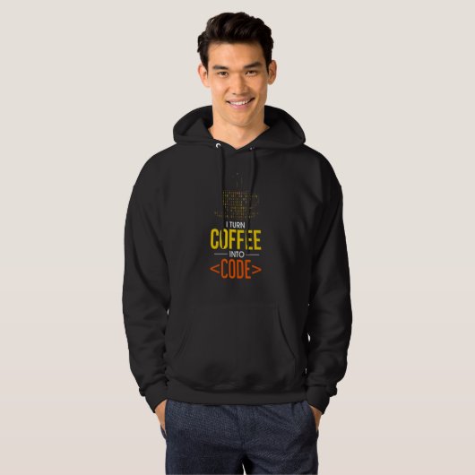 Ich mache Kaffee in Code Computer Geek Coder Progr Hoodie (Vorne ganz)