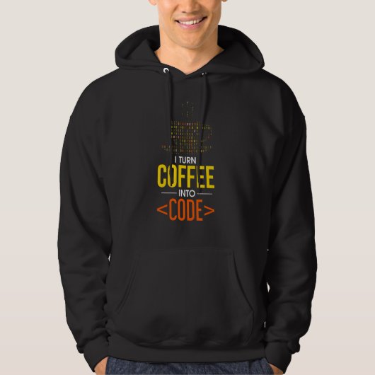 Ich mache Kaffee in Code Computer Geek Coder Progr Hoodie (Vorderseite)