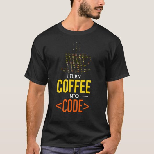 Ich mache Kaffee in Code Computer Geek Coder Progr T-Shirt (Vorderseite)