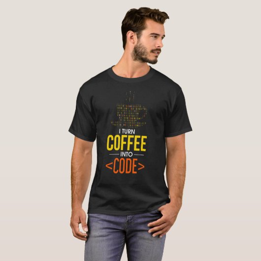 Ich mache Kaffee in Code Computer Geek Coder Progr T-Shirt (Vorne ganz)