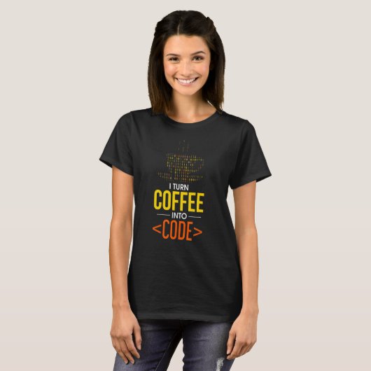 Ich mache Kaffee in Code Computer Geek Coder Progr T-Shirt (Vorne ganz)