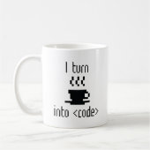Ich mache Kaffee in Code Kaffeetasse (Links)