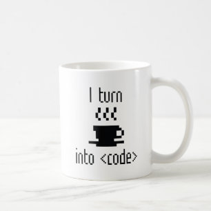 Ich mache Kaffee in Code Kaffeetasse