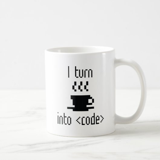 Ich mache Kaffee in Code Kaffeetasse (Rechts)
