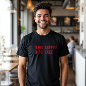 Ich mache Kaffee in Code T - Shirt Funny Food