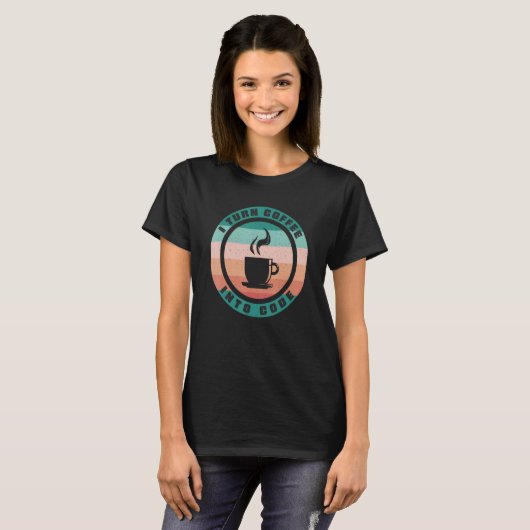 Ich mache Kaffee in Code Web Developer 1 T-Shirt (Vorne ganz)