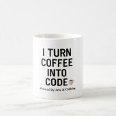 Ich mache Kaffee in Code - Witziges Programmangebo Kaffeetasse (Mittel)
