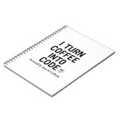 Ich mache Kaffee in Code - Witziges Programmangebo Notizblock (Linke Seite)